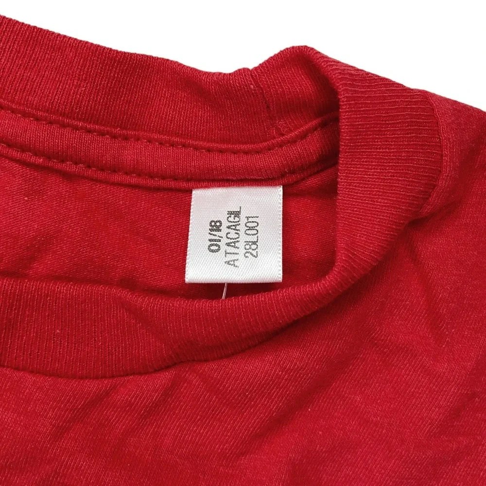 Adidas Size Small logo‎ Men's Graphic T-Shirt Climalite red Short Sleeve NWT